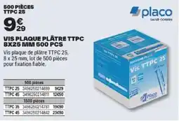 Brico Dépôt Placo Vis plaque plâtre TTPC offre