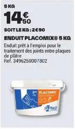 Brico Dépôt PLACOMIX Enduit offre