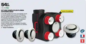 FLOREA Kit VMC simple flux autoréglable