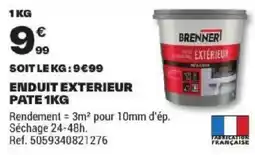 Brico Dépôt BRENNERI ENDUIT EXTERIEUR offre