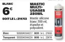Brico Dépôt BRENNER Mastic multi-usages offre