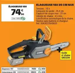 Brico Dépôt TITAN Élagueuse 18V offre