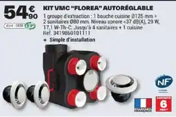 Brico Dépôt KIT VMC "FLOREA" AUTORÉGLABLE offre