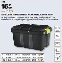 Brico Dépôt SKYDA MALLE DE RANGEMENT offre
