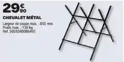 Brico Dépôt CHEVALET MÉTAL offre