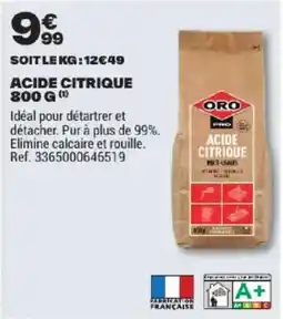 Brico Dépôt ORO ACIDE CITRIQUE offre