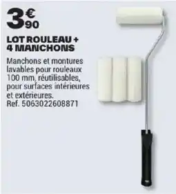 Brico Dépôt LOT ROULEAU + 4 MANCHONS offre