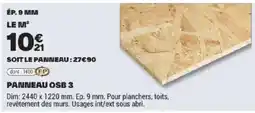 Brico Dépôt PANNEAU OSB 3 offre