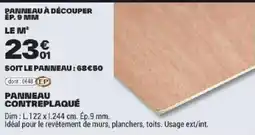 Brico Dépôt PANNEAU CONTREPLAQUÉ offre