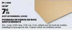 Brico Dépôt Panneau de fibres de bois haute densité offre