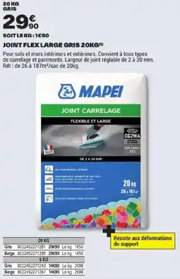 Brico Dépôt MAPEI JOINT CARRELAGE offre