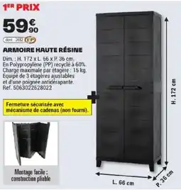 Brico Dépôt ARMOIRE HAUTE RÉSINE offre