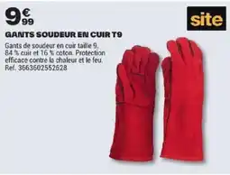 Brico Dépôt GANTS SOUDEUR EN CUIR T9 offre