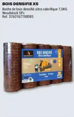 Brico Dépôt Woodstock BOIS DENSIFIÉ X5 offre