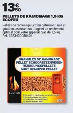 Brico Dépôt ECOFEU Pellets de ramonage offre