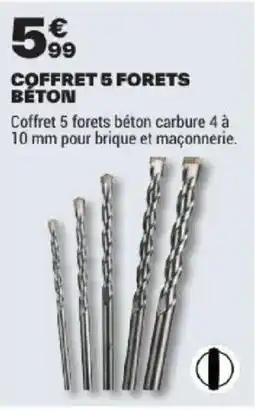 Brico Dépôt COFFRET 5 FORETS BÉTON offre