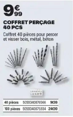 Brico Dépôt COFFRET PERÇAGE offre