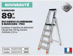 Brico Dépôt ESCABEAU ALUMINIUM offre