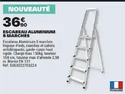 Brico Dépôt ESCABEAU ALUMINIUM offre