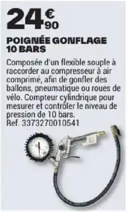 Brico Dépôt POIGNÉE GONFLAGE 10 BARS offre