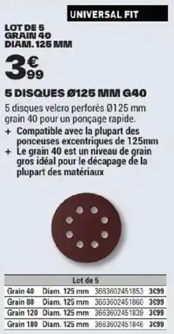 Brico Dépôt UNIVERSAL FIT offre
