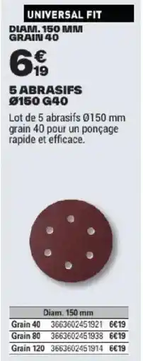 Brico Dépôt UNIVERSAL FIT offre