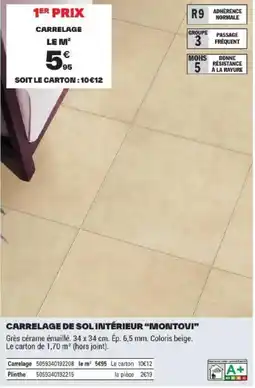 Brico Dépôt Montovi Carrelage offre