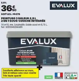 Brico Dépôt EVALUX PEINTURE COULEUR offre