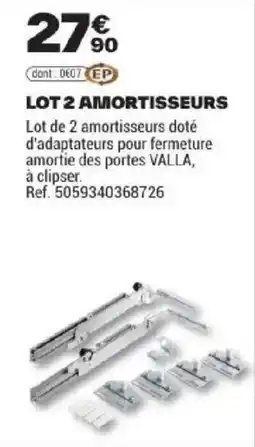 Brico Dépôt Lot 2 amortisseurs offre