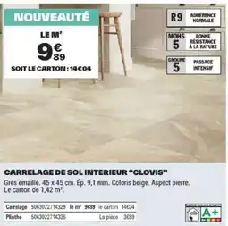 Brico Dépôt CARRELAGE DE SOL INTERIEUR CLOVIS offre
