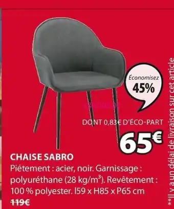 JYSK Chaise sabro offre