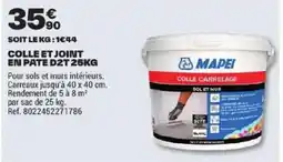 Brico Dépôt MAPEI COLLE CARRELAGE offre