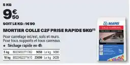 Brico Dépôt MAPEI MORTIER COLLE C2F PRISE RAPIDE offre