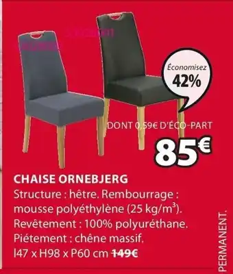JYSK Chaise ornebjerg offre