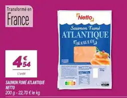 Netto Netto Saumon Fumé Atlantique offre