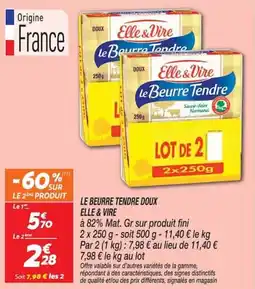 Netto Elle & Vire Le Beurre Tendre Doux offre