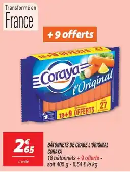Netto Coraya Bâtonnets de crabe offre