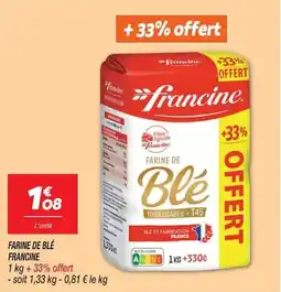 Netto Francine Farine de Blé offre