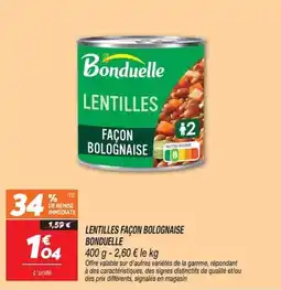 Netto Bonduelle Lentilles offre