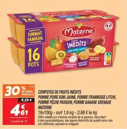 Netto Materne Compotes de fruits inédits offre