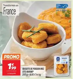 Netto Nuggets de poisson msc cite marine offre