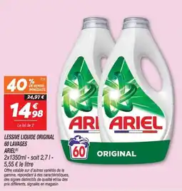 Netto ARIEL LESSIVE LIQUIDE ORIGINAL offre