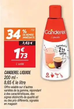 Netto Canderel Liquide offre