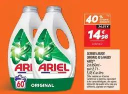 Netto ARIEL Lessive liquide Original offre