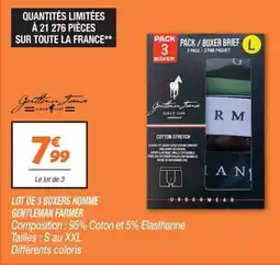 Netto GENTLEMAN FARMER BOXERS HOMME offre