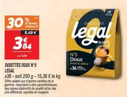 Netto LEGAL DOSETTES DOUX N°5 offre