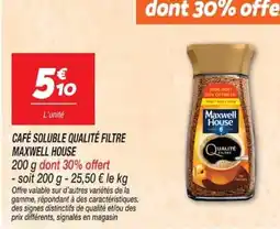 Netto Maxwell House Café soluble qualité filtre offre