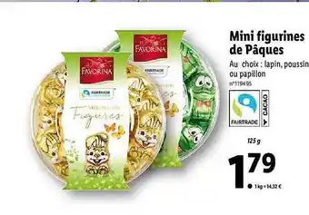Lidl Mini Figurines De Pâques Favorina offre