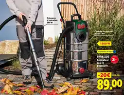 Lidl Parkside aspirateur eau et poussière offre