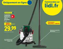 Lidl Parkside aspirateur eau et poussière offre